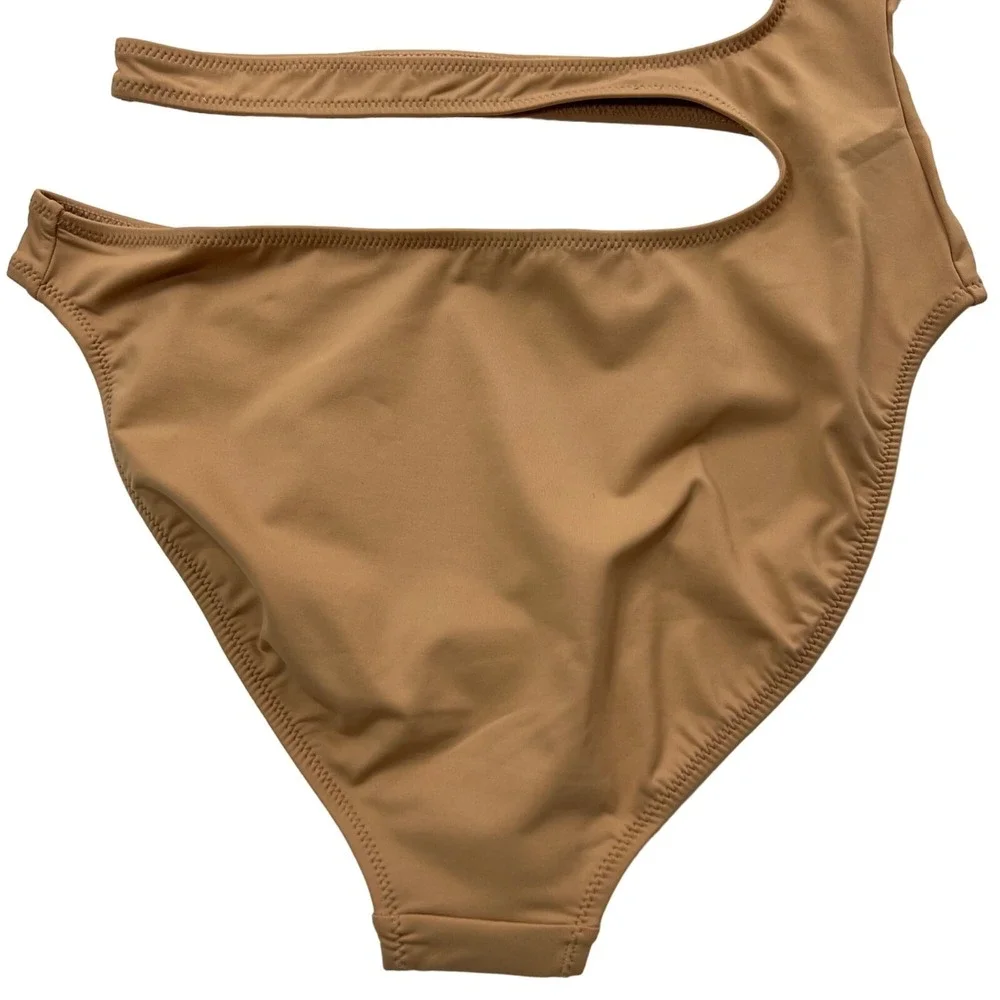 SKIMS Swim One Shoulder Monokini Ochre‎ Womens Small - Picture 7 of 14